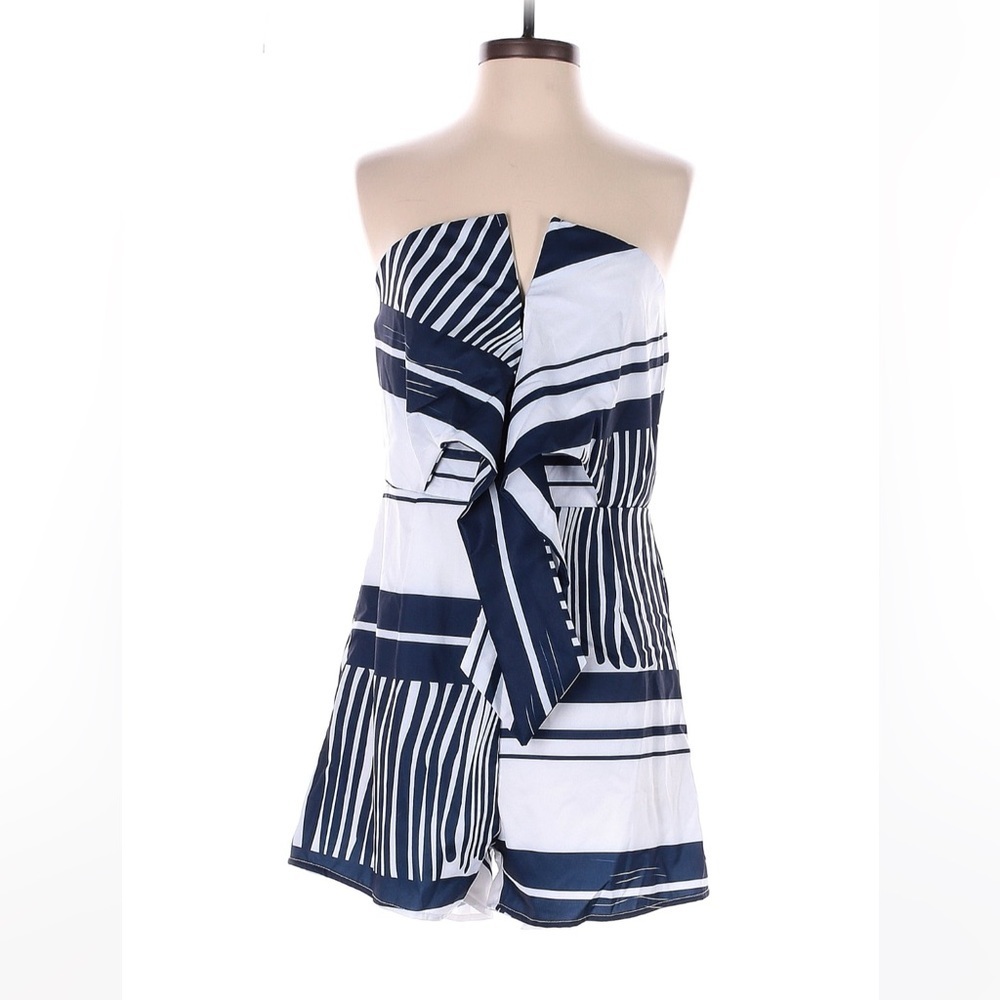 Women’s SHEIN size medium navy blue and white romper
